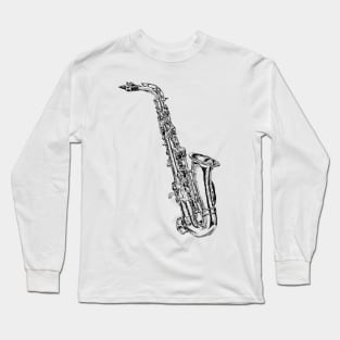 Saxophone Long Sleeve T-Shirt